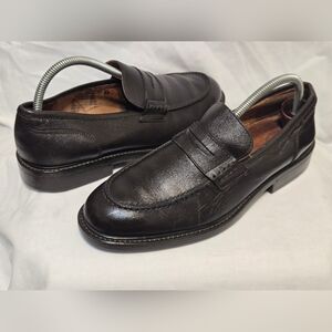 Eddie Bauer Mens Penny Loafers Sz 8.5 Brown Leather